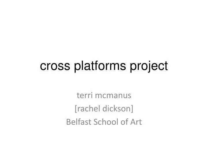 cross platforms project