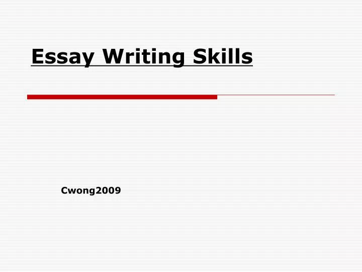 essay writing skills