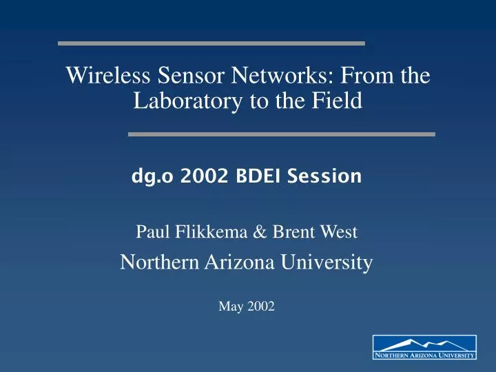 wireless sensor networks from the laboratory to the field