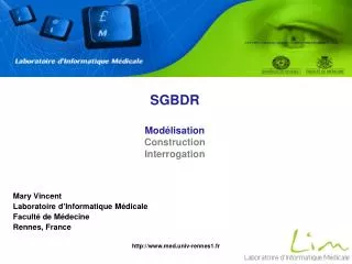 SGBDR Modélisation Construction Interrogation