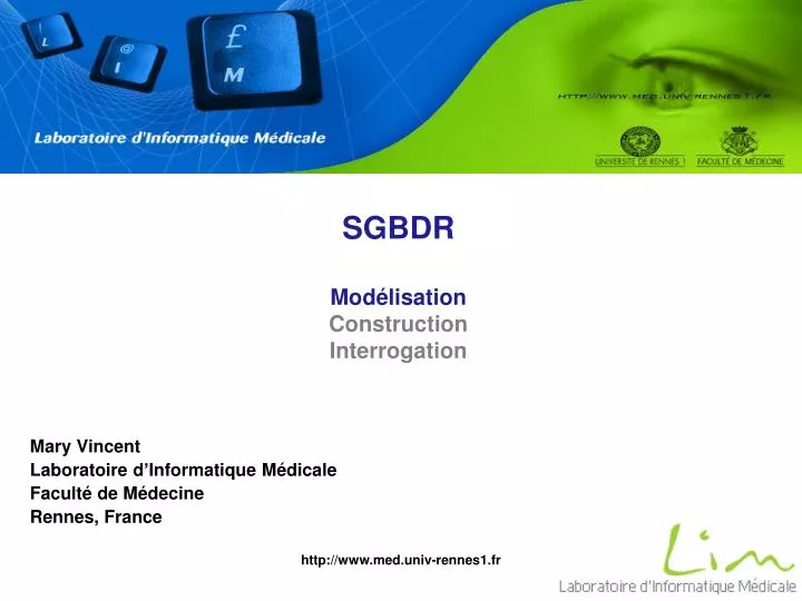 sgbdr mod lisation construction interrogation