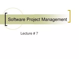 Software Project Management