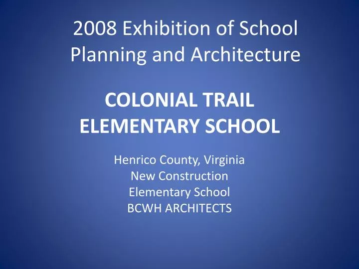 colonial trail elementary school