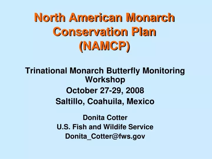 north american monarch conservation plan namcp