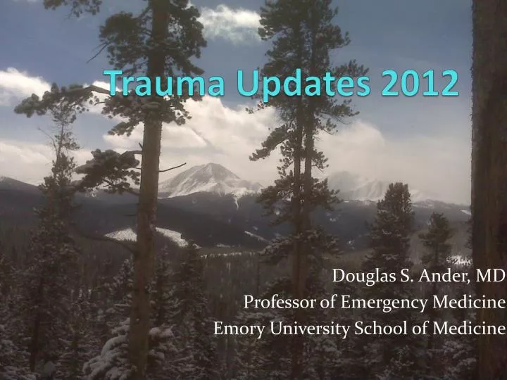 trauma updates 2012