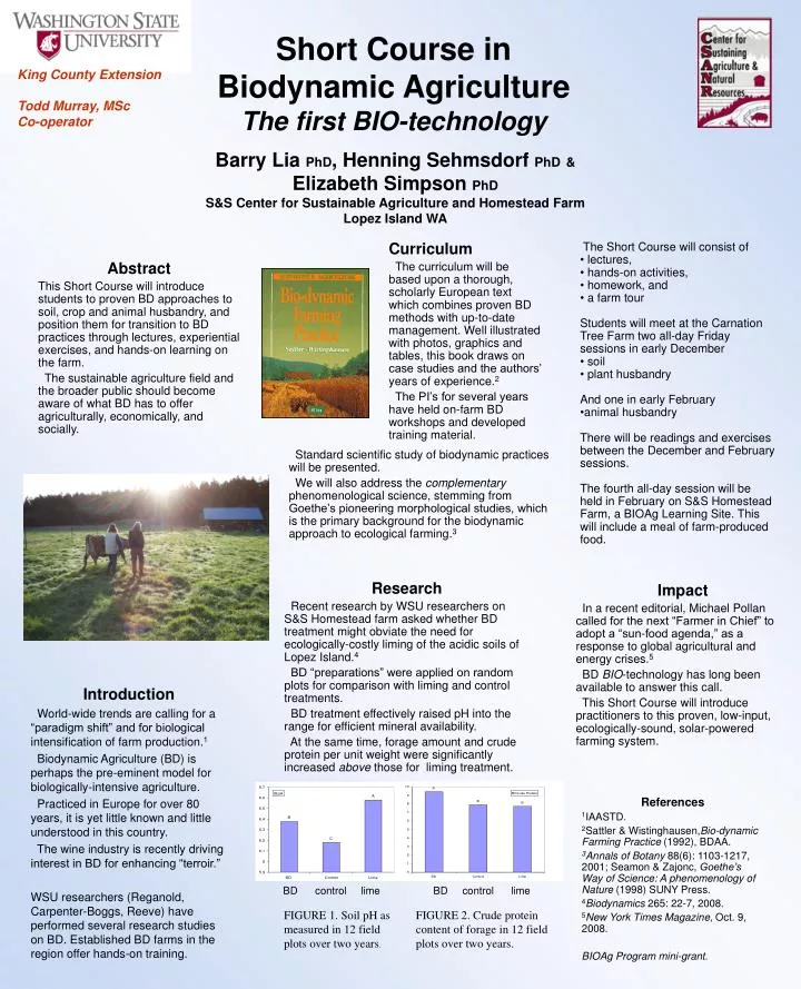short course in biodynamic agriculture the first bio technology