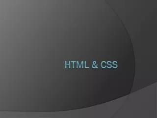 html css