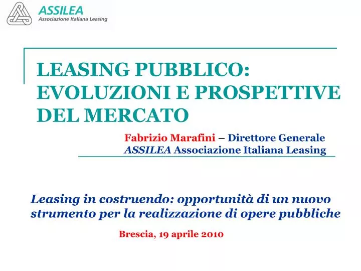 leasing pubblico evoluzioni e prospettive del mercato