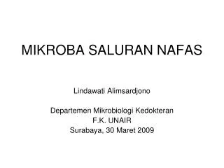 mikroba saluran nafas