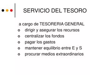 servicio del tesoro