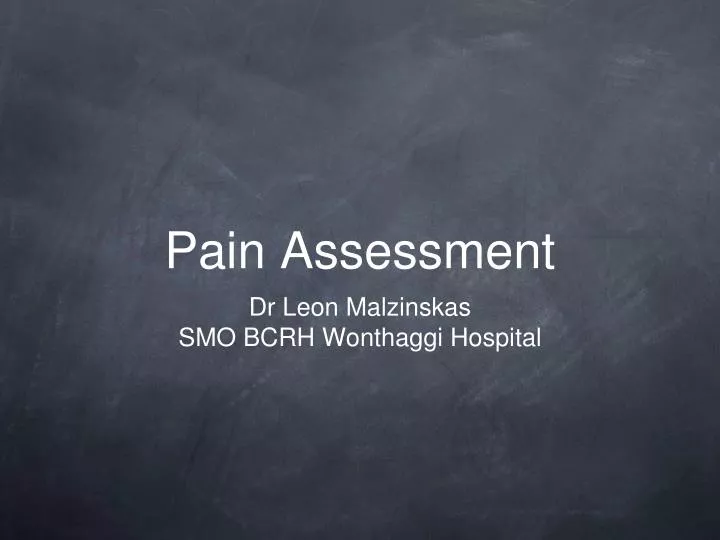 pain assessment