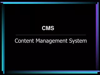 content management system
