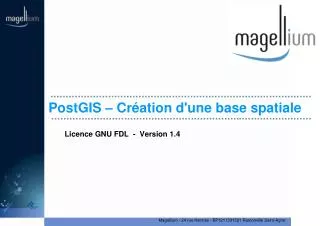 postgis cr ation d une base spatiale