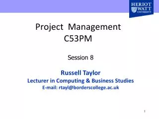 Project Management C53PM