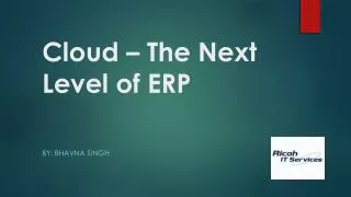 Ricoh Data Center | Cloud - The Next Level of ERP