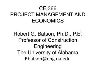 Chapter 10: Project Cost System