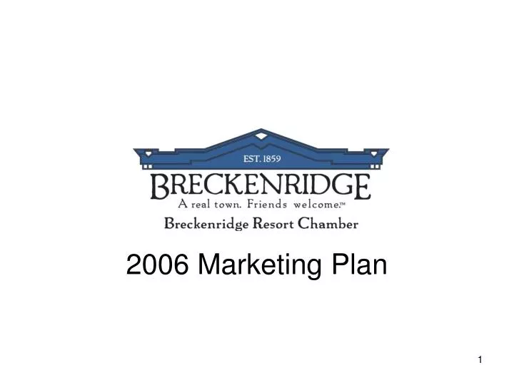 2006 marketing plan