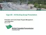 Cigre B5 – 06 Working Group Presentation - slide 1