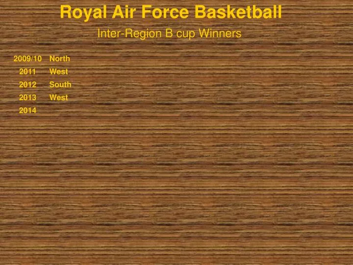 royal air force basketball