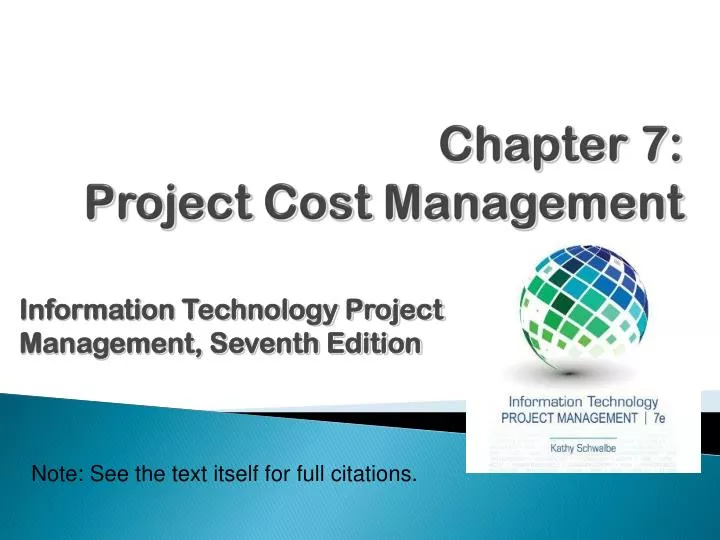 chapter 7 project cost management