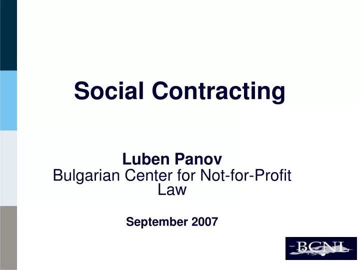 social contracting