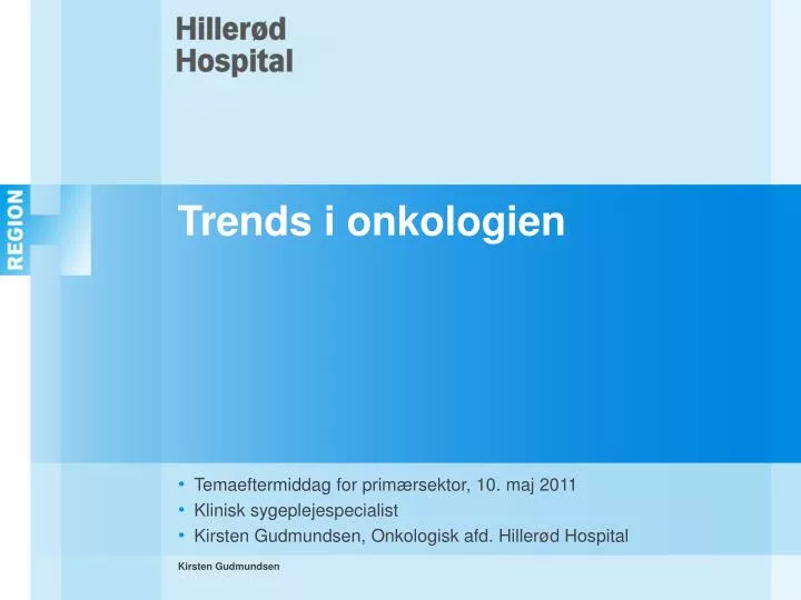 trends i onkologien