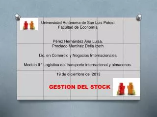 gestion del stock