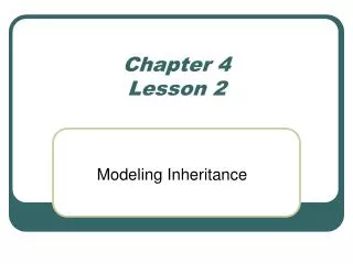 Chapter 4 Lesson 2