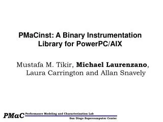 PMaCinst: A Binary Instrumentation Library for PowerPC/AIX