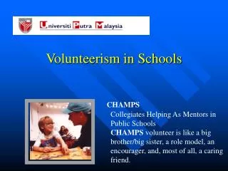 Volunteerism in Schools
