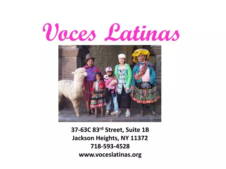 voces latinas