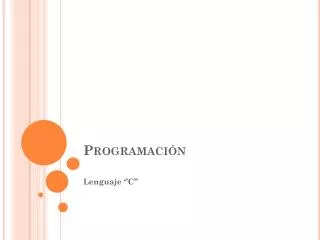 programaci n