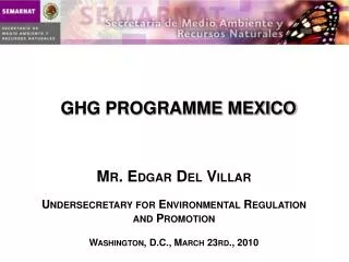 GHG PROGRAMME MEXICO