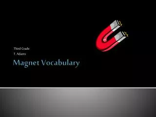 Magnet Vocabulary