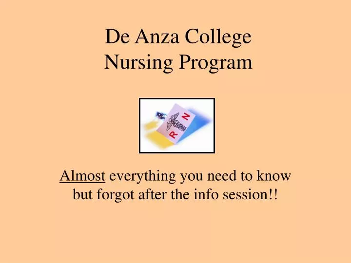 de anza college nursing program