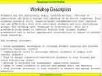 Workshop Description - slide 1