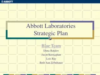 Abbott Laboratories Strategic Plan