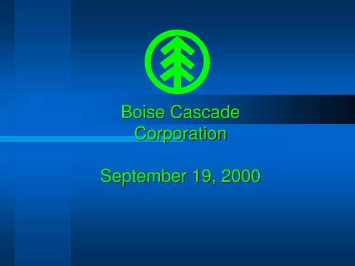boise cascade corporation september 19 2000