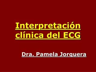 interpretaci n cl nica del ecg