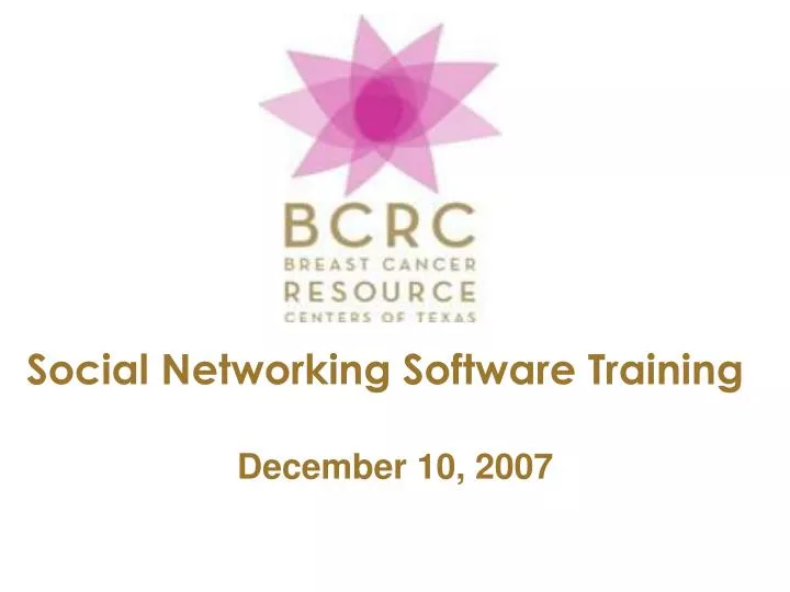 social networking software training