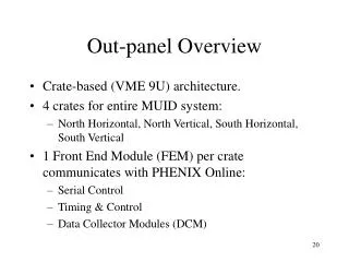 Out-panel Overview