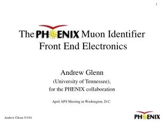 The PHENIX Muon Identifier Front End Electronics