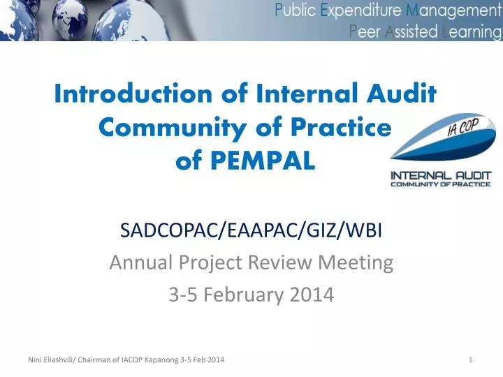 introduction of internal audit community of practice of pempal