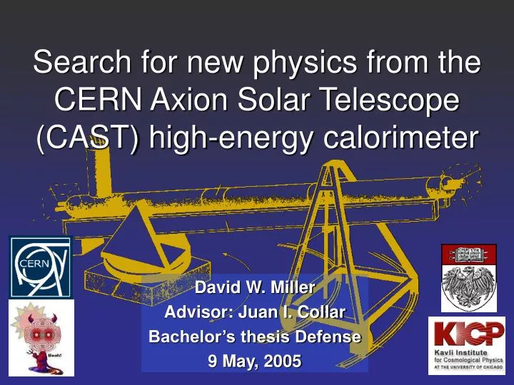 search for new physics from the cern axion solar telescope cast high energy calorimeter