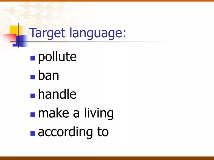 target language