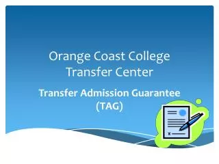 Orange Coast College Transfer Center