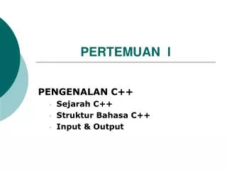 pertemuan i