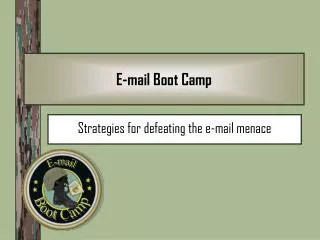 E-mail Boot Camp