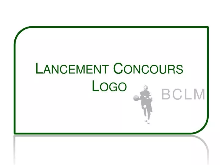 lancement concours logo