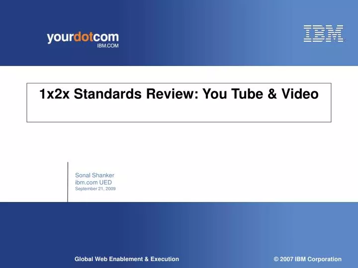 1x2x standards review you tube video